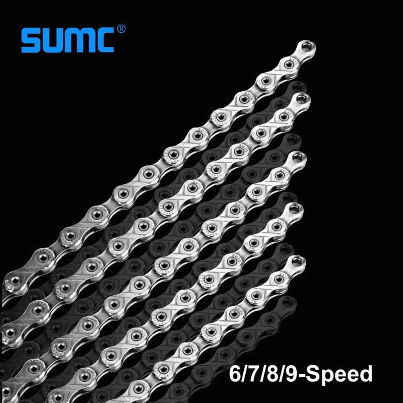 CUEQQY Ebike Chain, High Tensile Strength Chain 6/7/8 - Speed - Quick Buckle - 136 Links - Dark Silver - Image 4